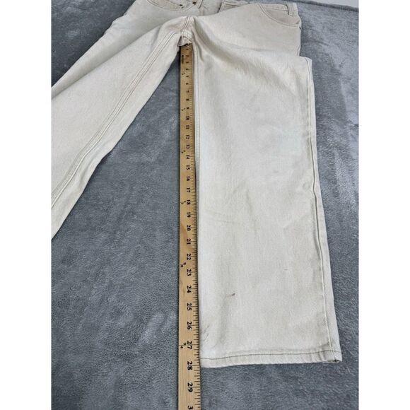 Vintage 90s Levi's 550 Relaxed Fit Straight Leg Jeans Men's Size 36x30 Beige - Picture 14 of 15